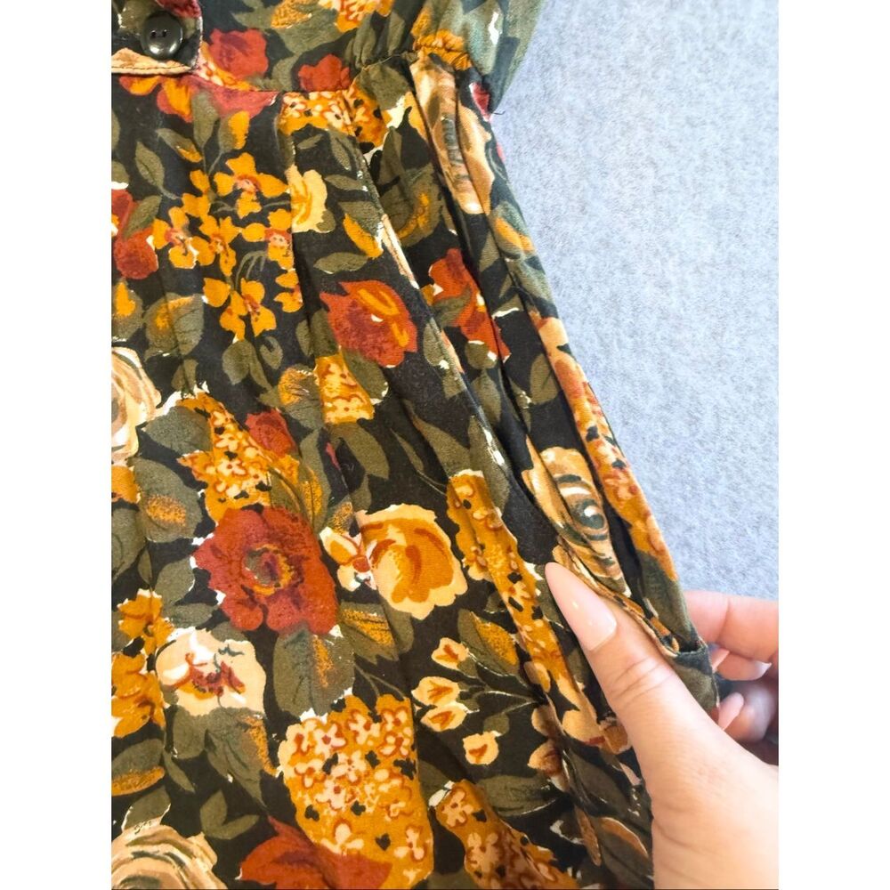 90s vintage floral boho Jamie Brooke romper - Picture 4 of 7
